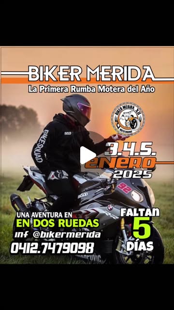 Moto de alta cilindrada promocionada por Biker Mérida