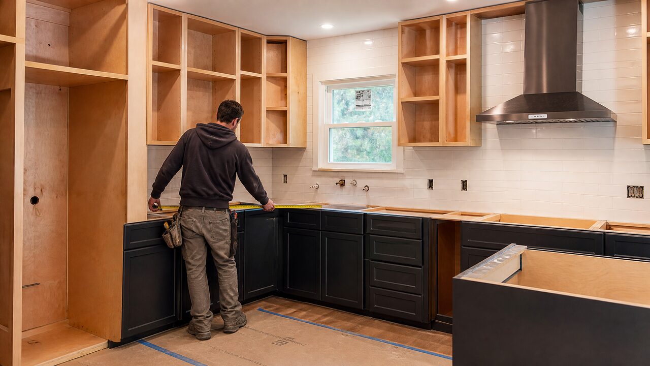 Remodelación de cocina en proceso