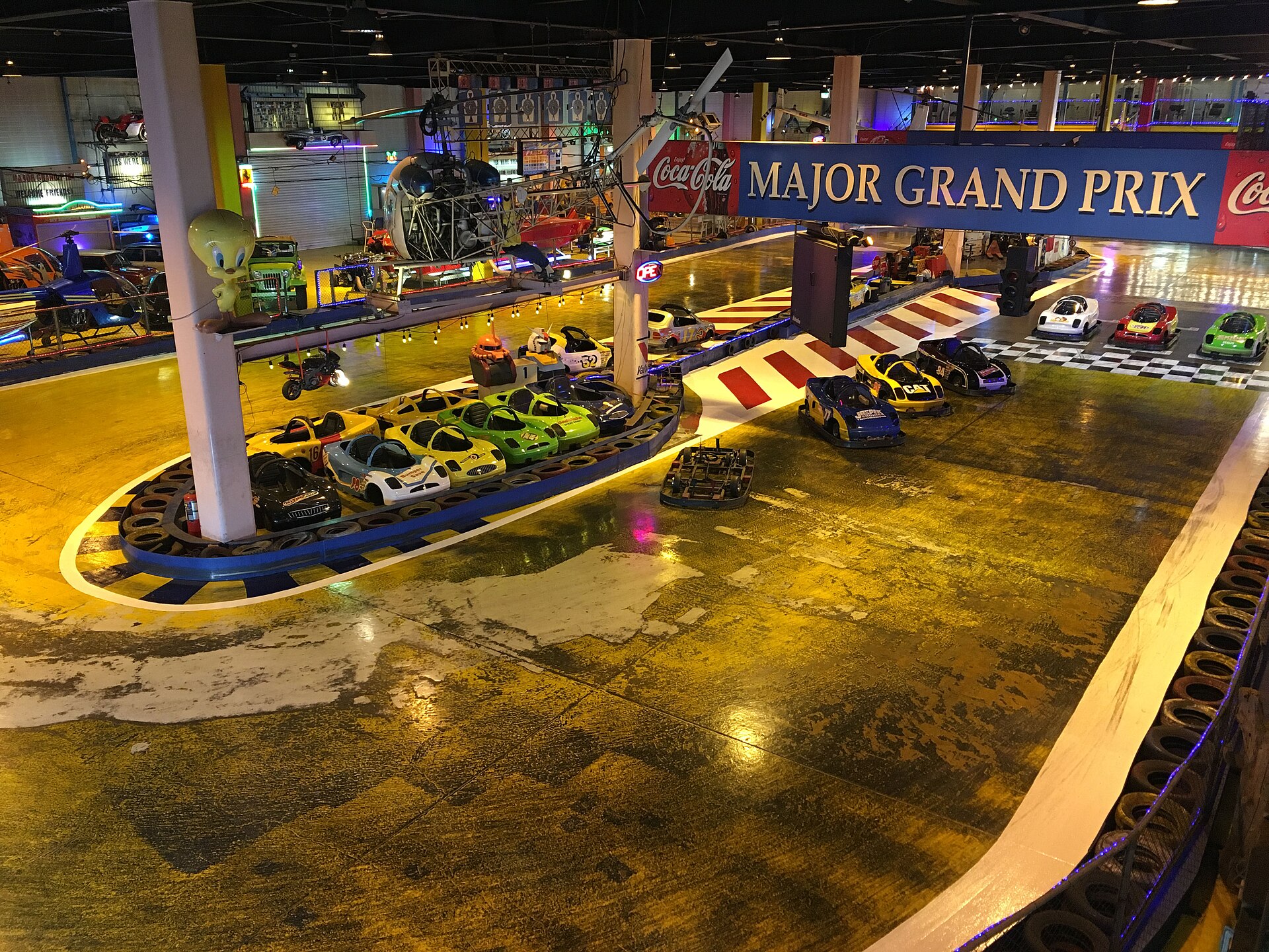Panorámica de un trazado de karting