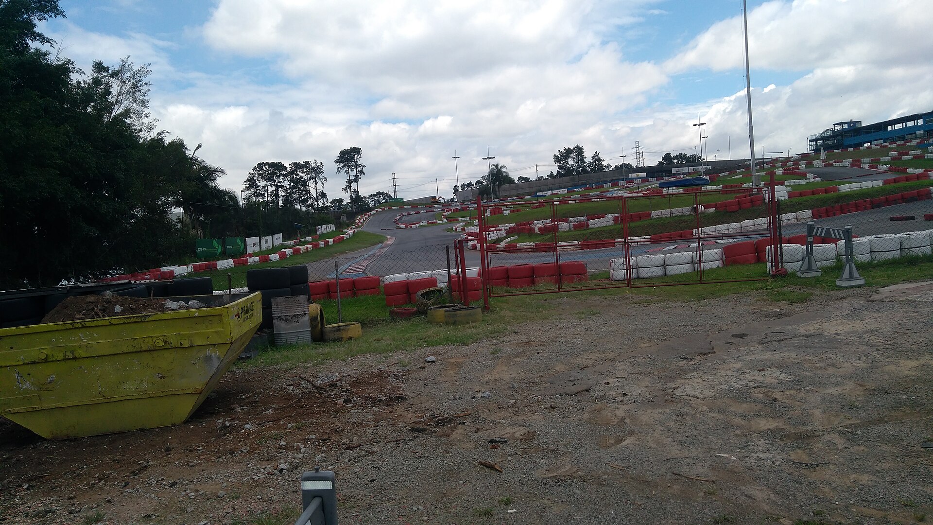 Vista del trazado del kartódromo